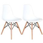 Kit 2 Cadeiras Charles Eames Eiffel Branca