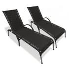 Kit 2 Cadeiras/Espreguiçadeiras em Alumínio Julia p/ Piscina