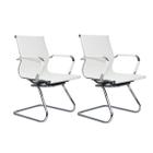 Kit 2 cadeiras fixa eames off white - Dekor