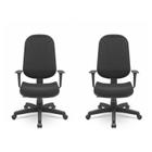 Kit 2 Cadeiras para Escritório Ergonômica Giratória Operativa Presidente Nr17