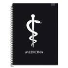 Kit 2 Cadernos Escolar Universitário Espiral 96fls Medicina