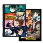 Kit 2 Cadernos Espiral My Hero Academy 80fls - Foroni - My Hero Academia