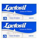 Kit 2 Caixas Lactosil Enzima Lactase 10.000 FCC 30 Tabletes