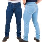 Kit 2 Calca Jeans Plus Size Tamanho 64 Ao 70 Masculina Básica Slim