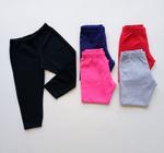 Kit 2 Calça Legging Infantil Liso Bebê Criança Escolar Leg legue Reforçada Suplex Menina Confortável resistente do 1 ao 8