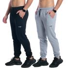 Kit 2 Calça Moletom Masculino Jogger Flanelada Inverno Bolso