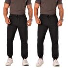 Kit 2 Calças De Moletom Jogger Masculina Inverno Lisa