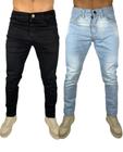 kit 2 calças jeans Masculinas com lycra jeans sarja esporte fino dia a dia variações