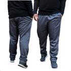 KIT 2 Calças  Jogger Plus Size Lisa Masculina Elástico na Barra 106