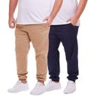 Kit 2 Calças Jogger Plus Size Masculina