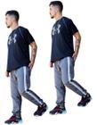 Kit 2 Calças Jogger Skinny Punho Na Barra Tactel R 417