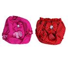 Kit 2 Calcinhas Para Cachorro - Rosa E Vermelho M