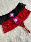 Kit 2 Calcinhas Sensual Tailandesa Namoradeira Aberta Pérolas sexy Lingeriesex