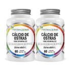 Kit 2 Cálcio de Ostras com Vitamina D3 60 cápsulas Flora Nativa