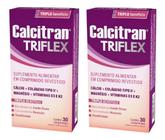 Kit 2 Calcitran Triflex triplo beneficio 30 Comprimidos - FQM