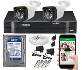 Kit 2 Camera de Segurança Hd 1 Mp Dvr Mhdx Intelbras