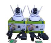 Kit 2 Câmera Ip Espiã Robô 1080p Wifi Wireless Visão Noturna - Afc