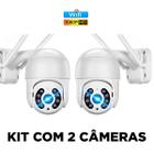 Kit 2 Câmeras A8 À Prova D'Água Full Hd Infravermelho Zoom - Desert Ecom