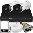 Kit 2 câmeras Intelbras 20metros completo alta definição Full Hd 1220b 2mp