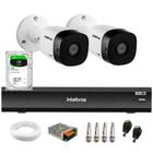 Kit 2 Câmeras Intelbras VHD 1230 B Full HD 1080p Bullet Visão Noturna de 30 metros IP67 + DVR Intelbras MHDX 3004-C 4 Canais + HD 1TB BarraCuda