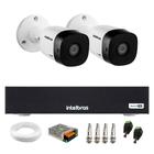 Kit 2 Câmeras Intelbras VHD 1230 B Full HD 1080p Bullet Visão Noturna de 30 metros IP67 + DVR Intelbras MHDX 3004-C 4 Canais