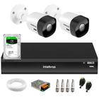 Kit 2 Câmeras Intelbras VHD 3530 B 5MP HDCVI Bullet Visão Noturna 30m IP67 + DVR Intelbras IMHDX 5108 8 Canais + HD 1TB BarraCuda