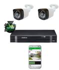 Kit 2 Cameras Segurança 720p Full Hd Dvr Intelbras 4ch S/hd
