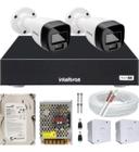 Kit 2 Cameras Segurança Intelbras Full Color vhd 1120b Dvr 4ch Full C/ hd