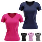 Kit 2 Camisa Blusa Térmica Camiseta Manga Curta Feminina Academia Treino Pescaria Esportiva Fitness - 19K STORE