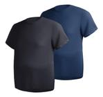 kIT 2 Camisa Masculina Plus Size G1 G2 G3 Lisa Camiseta Masculina Algodão