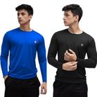 Kit 2 Camisa Térmica Masculina Manga Longa Uv Proteção Pronta Entrega - The Lion