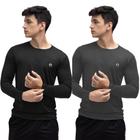 Kit 2 Camisa Térmica Masculina Proteção Uv 50+ Segunda Pele