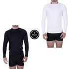 Kit 2 Camisa Térmica Segunda Pele Blusa Proteção Solar UV 50+ Masculina-KIT 2 BLUSA UV MASCULINA