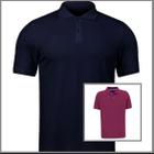 Kit 2 Camisas Polo Masculina Piquet 100% poliéster