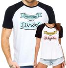 Kit 2 camisas promovida a dinda dindo conjunto camisetas