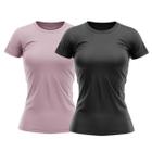 Kit 2 Camisas Proteção Solar Manga Curta Feminina Blusa Térmica