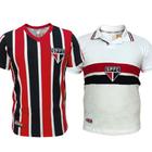 Kit 2 Camisas São Paulo Retrô 1991 Listrada + Bi Mundial 1992/1993 - Masculino