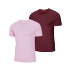 Kit 2 Camiseta Basica Masculina Slim Justa Casual Algodão