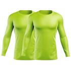 KIT 2 Camiseta Blusa RashGuard Esportiva Masculina Feminina Térmica Manga Longa Academia Premium - MAR3MOTO