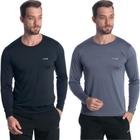 Kit 2 Camiseta Camiseta Masculina Manga Longa Microfibra UV - Ripoll