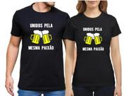 Kit 2 Camiseta Casal Unidos Pela Mesma Paixao Personalizada Carnaval