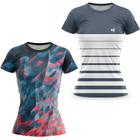 Kit 2 Camiseta Feminina Academia Fitness Camisa Caminhada Treino Musculação Corrida - Efect