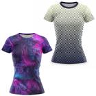 Kit 2 Camiseta Feminina Fitness Academia Blusa Caminhada Treino Musculação Ciclismo - Efect