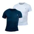 Kit 2 Camiseta Masculina Camisas 100% Algodão Premium Slim Basicas MP