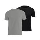 Kit 2 Camisetas Algodão Premium Masculina Basica Manga Curta Premium