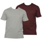 Kit 2 Camisetas Algodão Premium Masculina Basica Manga Curta Premium