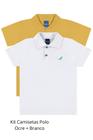 Kit 2 Camisetas Básicas Gola Polo Menino Infantil ReiRex
