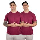 Kit 2 Camisetas Básicas Slim Masculinas Algodão Premium TRV Diversas Cores