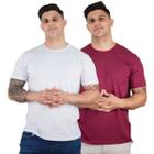 Kit 2 Camisetas Básicas Slim Masculinas Algodão Premium TRV Diversas Cores