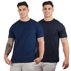 Kit 2 Camisetas Básicas Slim Masculinas Algodão Premium TRV Diversas Cores